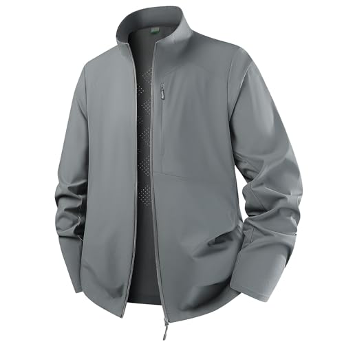 Veste anti-UV à col montant pour homme et sa protection solaire intégrale