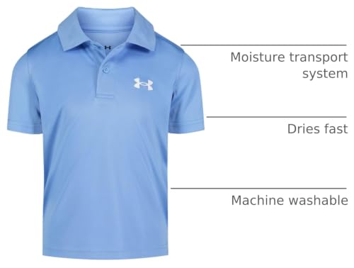 Image of Under Armour Boys' Matchplay Short Sleeve Golf Polo, Lightweight Performance Stretch, Logo Detailing