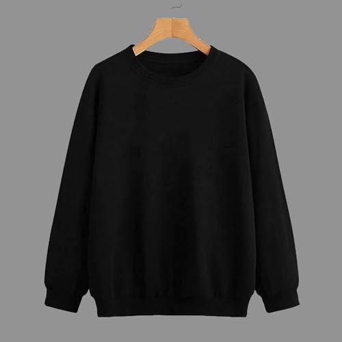 Image of Mack Jonney Solid Round Neck Cotton Fleece Sweatshirt for Men-VMACK639167