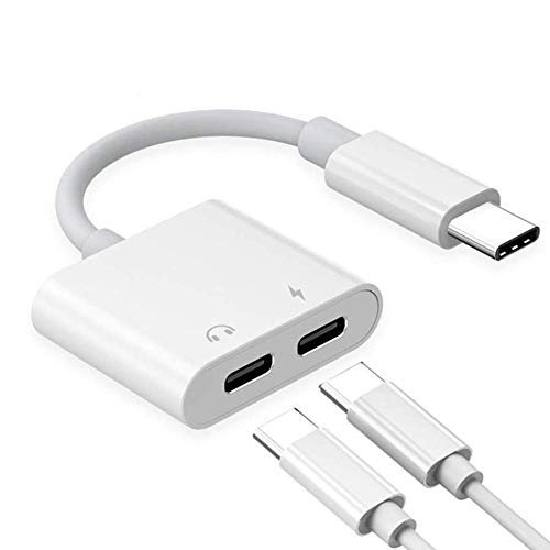 AD ADTRIP USB C Headphone and Charger Adapter USB C Audio and Charging Adapter USB C Splitter Compatible with Google Pixel 3/3 XL/4/4 XL, Samsung Galaxy S20 ultra/S20+/S20/note 10+/10/Tab S6/S5e