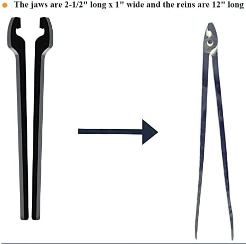 Miniatura 5 de Juego de 6 pinzas rápidas para bricolaje, juego de seis tipos de pinzas que viene con 7 remaches de acero inoxidable para principiantes de herrero