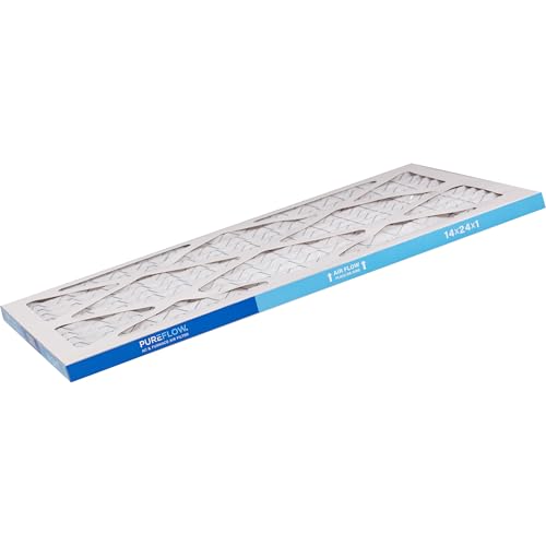 PUREFLOW Home Air Filter MERV 8, 14x24x1 Furnace Filter, 4 Layer High Efficiency Filtration for Dust, Smoke, Fumes, Pollutants (4-Pack) by Premium Guard - Used condition - Image 7