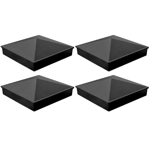 KYIEN 3x3 Aluminum Pyramid Fence Post Caps