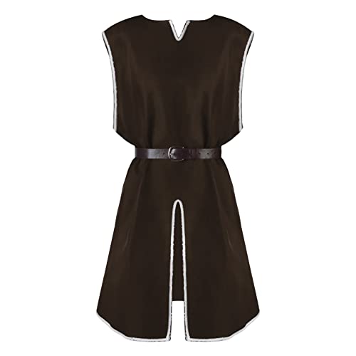 Generisch Traje Medieval para Hombre Halloween Túnica Camisas