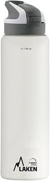 Laken Unisex - Adult Thermos TS10B Thermos Flask, White, 18/8-1L
