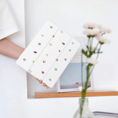 Coque iPad 5e/6e génération blanche avec porte-stylet pour le bureau et les études - 2