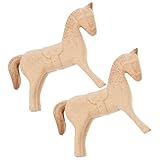 Artisanat : chaque ornement de cheval peut être peint, transformant un cheval en bois brut en une élégante figurine de cheval debout ou en un décor de table sur mesure, selon vos goûts. idéal pour décorer votre bureau ou pour vos projets de peinture de chevaux