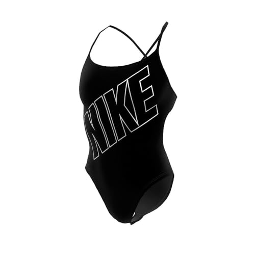 NIKE Swimwear Traje de baño de Dos Piezas, Negro, 40 Mujeres
