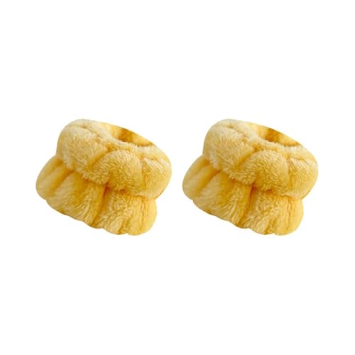 Bracelets en microfibre pour tresses solution anti-goutte jaune