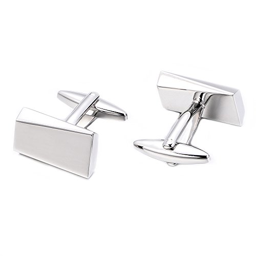 Gold/Black Classic Cufflinks for Men Stainless Steel Wedding Business Gifts3