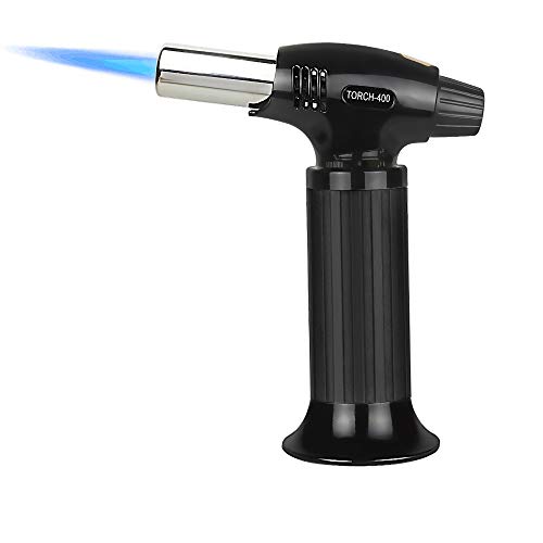 Sondiko Butane Torch, Kitchen Torch Blow Torch Lighter with Safety Lock, Continuous Flame