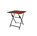 Produktbild Ambientehome Aluminium Klapptisch mit Tischplatte aus Akazie 70x70 cm Balkontisch Beistelltisch 50220, grau/braun