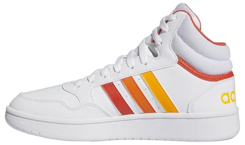 Chaussures adidas Hoops 3.0 Mid femme basket blanche montante sportswear