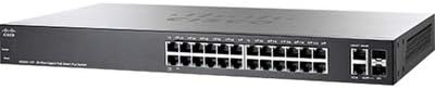 Cisco SG220-26P PoE+ Smart Switch with 26 x Gigabit Ethernet Ports (SG220-26P-K9-NA)