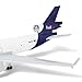 QIYUMOKE MD-11 1/300 Diecast Metal Airplane Model Kits with Stand (8.3-inch L) Cargo Airplane Model for Adult Plane Toy Aviation Gifts or Collections
