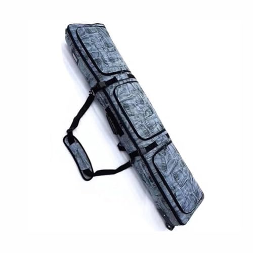 KK-GAL Rolling Ski Backpack, Mobile Padded Snowboard Bag, Professional Snowboard Travel Backpack, Large Capacity Water-Resistant Backpack for Skiing, Snowboard & Accessories,156cm