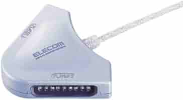 エレコム ゲームパッドコンバータ USB接続 プレステ/プレステ2コントローラ対応 1ポート JC-PS101USV USBtoPS/PS2ゲームパッドコンバータ - JC-PS101UWH