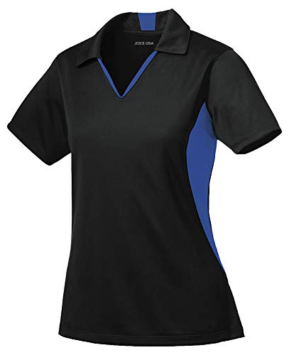 Ladies Moisture Wicking 2 Tone Micropique Golf Polos in Sizes XS-4XL