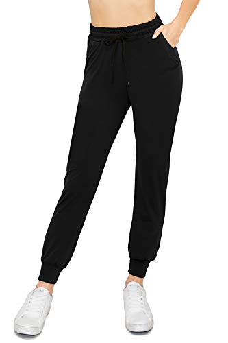 ALWAYS Super Soft, Stretchy Drawstring Women's Joggers with Pockets - Tapered Cuff Casual Joggers for Women, Ideal for Daily Wear Black 2 US M (Tag L/XL) - image 2