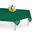 Grandipity Dark Green 12 Pack Premium Disposable Plastic Tablecloth 54 Inch. x 108 Inch. Decorative Rectangle Table Cover