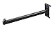 Econoco Faceout, Straight Arm, Square Tubing, 12", Black (Pack of 24)