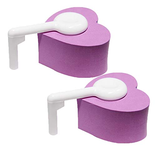 bng Tope de Puerta de Seguridad en Forma de corazón de 2 Paquetes/Anti-pellizco/Tope de Puerta anticolisión/Resistencia de la Puerta/Gancho Adjunto/topes de Puerta Flexibles EVA