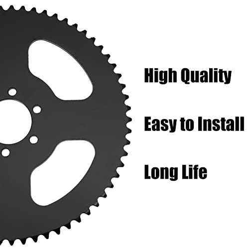 Yoxufa 65 Teeth #35 Chain Rear Sprocket For 97Cc 98Cc 100Cc 2.5Hp Coleman Ct100U Trail Cc100X Ck100 Baja Doodle Bug Blitz Dirt Bug Racer Db30 Trailmaster Mb Storm Mini Bike Go Kart Drift Trike 6 Hole #TOP5