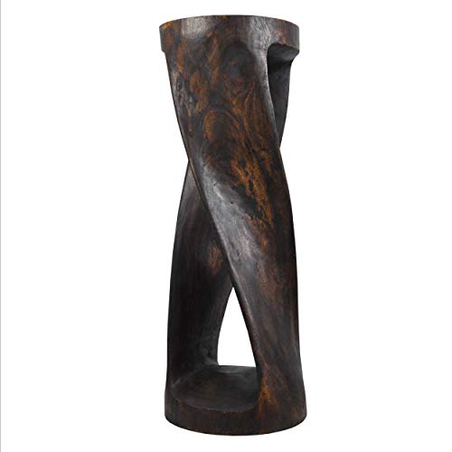 Thaiboo Beistelltisch Blumenständer Säule Hocker Nachttisch Blumensäule Dekoelement Akazienholz gewachst aussergewöhliches Design (13417 - Höhe 76cm) Cover