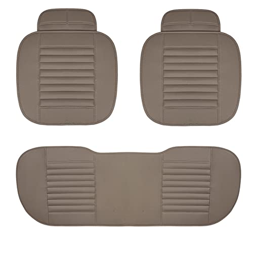 Fundas protectoras asiento coche Para Peugeot 206 307sw 308 407 408 508sw 208 2008 3008 4008 5008 Rcz Pu Cuero Asiento De Coche Cubierta Cojín(Gray 5 Seat)