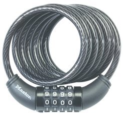 Candado de cable 4PK Master Lock Negro