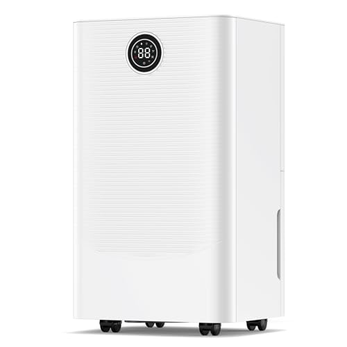 ZAFRO 24 Pints Dehumidifier with Drain & Timer