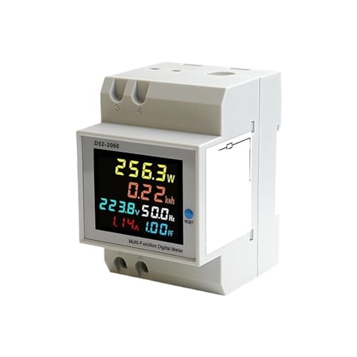 Watt-heure monophasé 220V sur rail DIN avec écran LCD pour tableau électrique