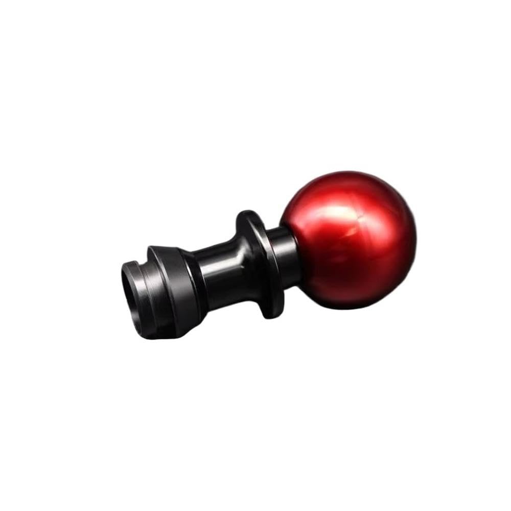 POANBCGY Auto Parts CNC Real Carbon Fiber Gear Shift Knob for BMW E46 E90 E60 E92(Red)