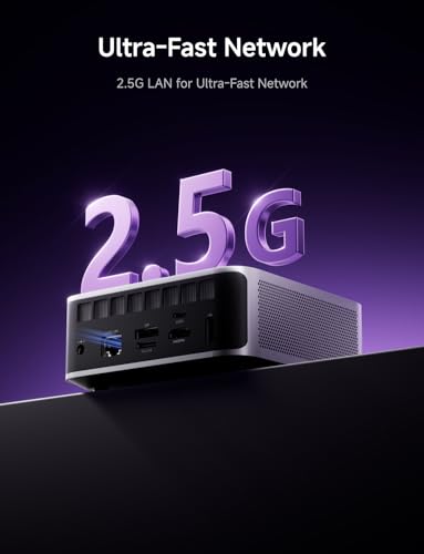 Image of MINISFORUM AI X1 Pro-470 Mini PC AMD Ryzen AI 9 HX 470 Processor, Radeon 890M Graphics Desktop Computer, 32GB DDR5 1TB SSD, HDMI /DP /2xUSB4 Output, 2X RJ45, WiFi7, BT5.4, AI Micro Computer