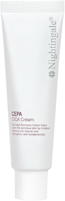 Nightingale CEPACICA Cream, Barrier Cream with CEPACICA Extract 65.2% & Hyaluronic Acid, Centella Moisturizer for Nourishing & Moisturizing, Fragrance & Alcohol Free, Allergen Free, Korean Skin Care