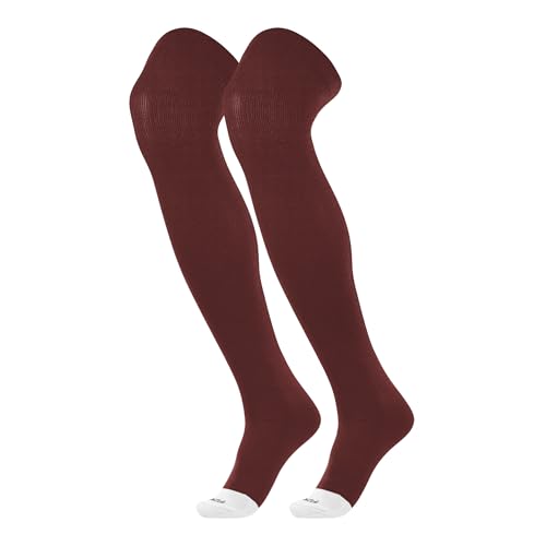 TCK Prosport Performance Fit Over the Knee Baseball & Softball Socks Maroon Large