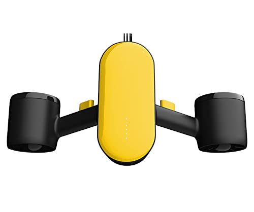 Scooter de mar Submarino, Drone Submarino Motores duales Profundidad máxima 100 FT 45 min 4 mph con Soporte de cámara de acción para Deportes acuáticos Piscina Buceo