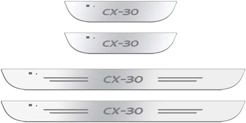 Lumières de Seuil de Porte LED Mazda CX-30 Induction Kick Plates - 3