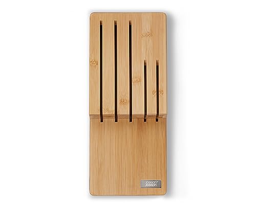 Joseph Joseph Elevate Kitchen Knives 5-piece Japanesse Stainless Steel knife set, in drawer Bamboo Block organizer tray by Joseph Joseph - Image 3