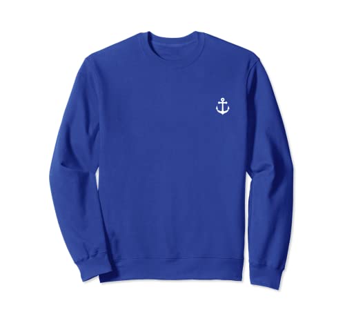 White Anchor Geometric Sweatshirt