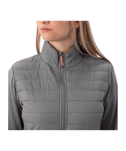 JAKO Damen Hybridjacke Premium, Steingrau, 38 – Ansicht 2