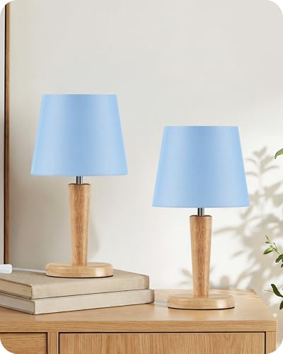 GOEBLESON Lámpara de Mesa de Madera Juego