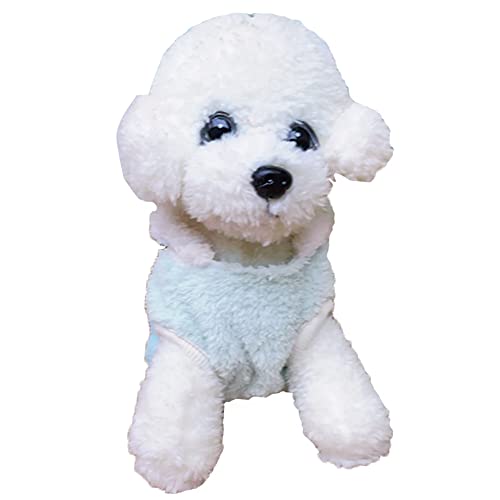 Anelekor Dog Jacket Cat Hoodies Pet Warm Clothes Puppy Autumn Winter Coat Doggy Sweatshirt Cute Outfits Pug Could Weather Clothing (Small, Green) #TOP4