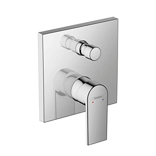 hansgrohe Vernis Shape Set de finition pour mitigeur bain/douche encastré, chromé, 71468000
