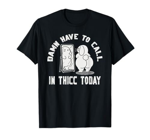 Callin 'in thicc today bunny hilarous funny vergassing tee Camiseta