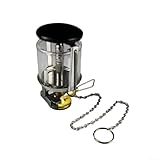 Linterna de gas para acampar al aire libre, 80LUX luz portátil para tienda de campaña con diseño resistente al viento, compatible con botes de gas roscados, lámpara colgante para senderismo, viajes y