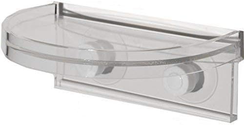 LaBrinx Designs Small Suction Cup Shelf - Live Plants, Windows, and Bathrooms