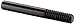 Merit BPM-8 Mandrel for Bore Polishers, 1/4" Shank Diameter, 1/4"-20 Thread Size