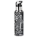 White Science Lab Objects Doodles on Chalkboard Sports Stainless Steel Water Bottle 20 Oz, with Straw Lid Vacuum Insulated Leakproof Thermo Flask, Great for Fitness Outdoor