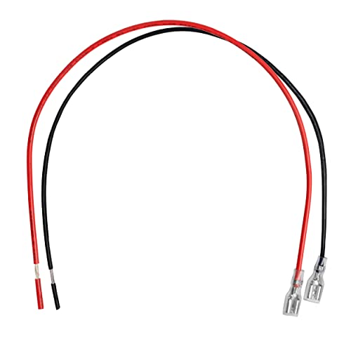 SLA Battery Terminal Leads, Female Spade Quick Connect/Disconnect 6.3mm F2 Type Terminals with Insulated Sleeves and Heavy Duty 16 Guage Wires - 6 Pieces